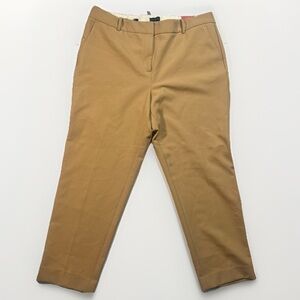 Talbots Womens Hampshire Ankle Pants Size 18 Curvy Tan Dressy Office Business